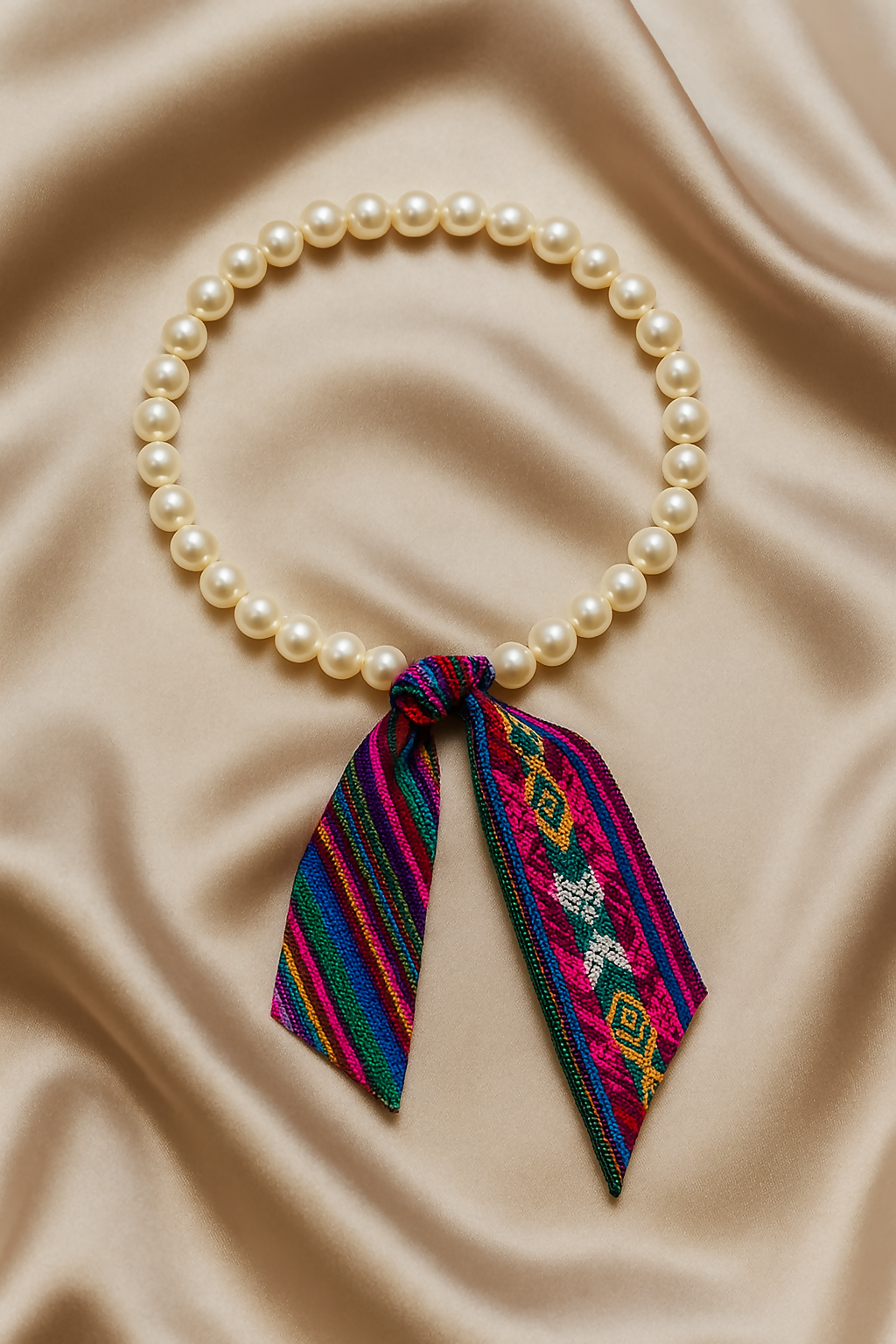 Collar simple de perlas