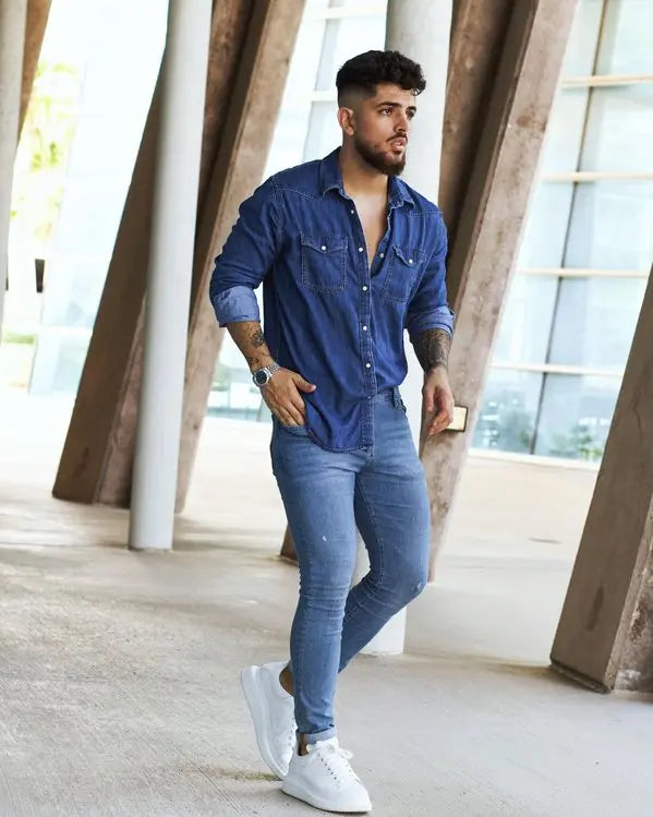 Camisa Denim Hombre BOKS PREMIUM Heavyweight