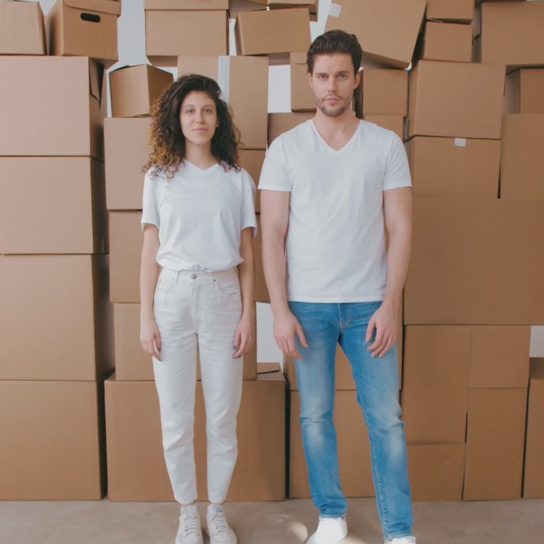 Polera Cuello V BOKS Heavyweight