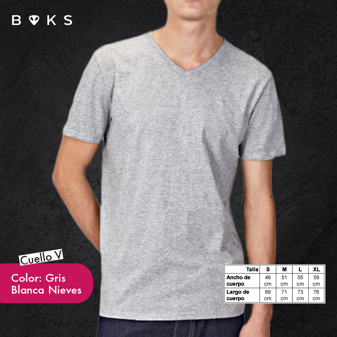 Polera Cuello V BOKS Heavyweight
