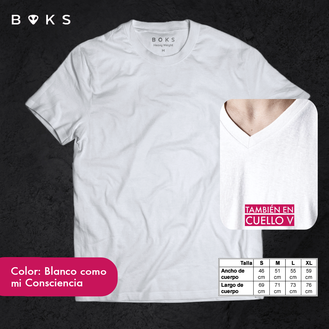 Polera Cuello V BOKS Heavyweight