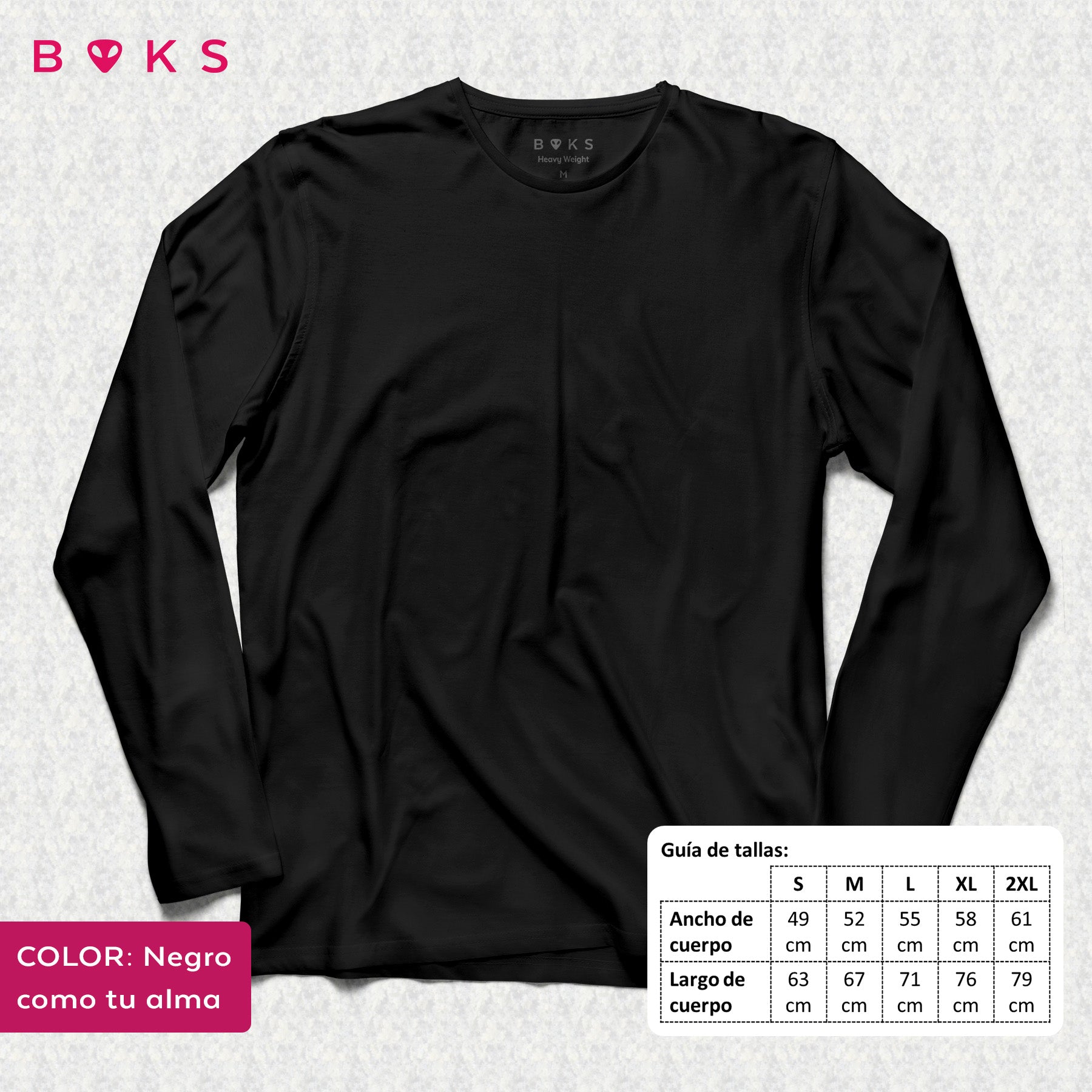 Polera manga larga BOKS Heavyweight